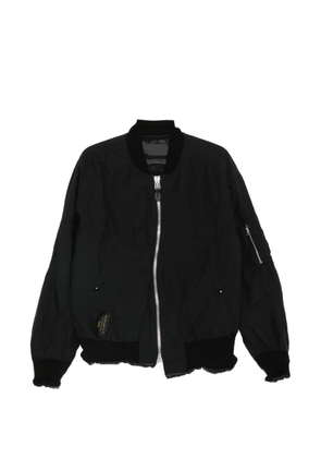 Undercover zip-up bomber jacket - Black