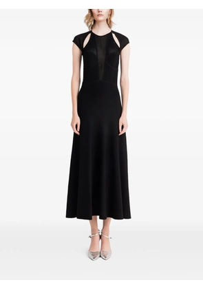 Gemy Maalouf cut-out detail midi dress - Black