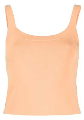 Heron Preston scoop-neck cropped tank top - Orange