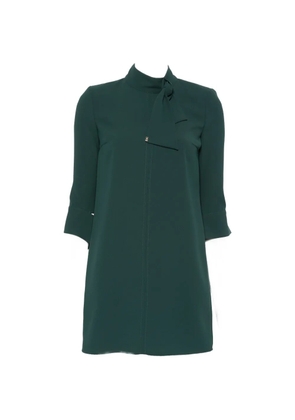 Elisabetta Franchi bow-detail high-neck mini dress - Green