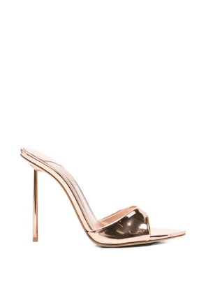 Le Silla Bella metallic pointed-toe mules - Pink
