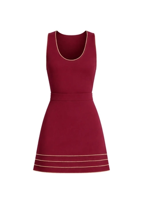 Elie Saab chain-trim A-line dress - Red