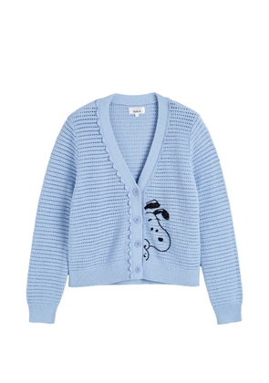 Chinti & Parker Snoopy crochet cotton cardigan - Blue