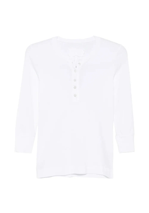 Private 0204 buttoned T-shirt - White