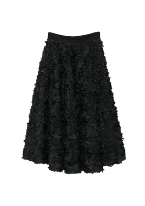 White Sand Jodie floral-detail midi skirt - Black