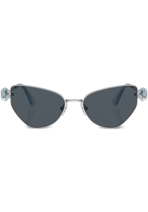 Swarovski Eyewear crystal-embellished cat-eye sunglasses - Silver
