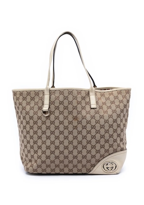 Gucci Pre-Owned 2000-2015 Large GG Canvas New Britt tote bag - White