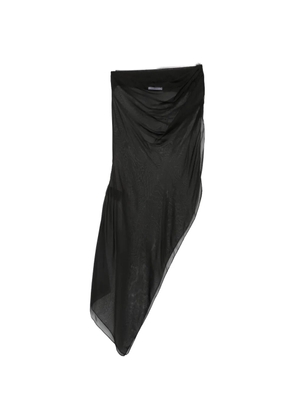 Patrizia Pepe asymmetric draped pareo - Black