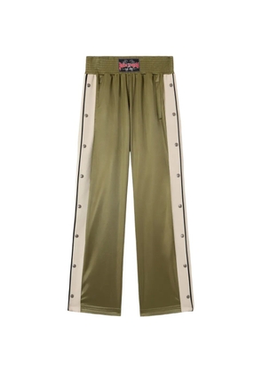 Palm Angels boxe button track trousers - Green