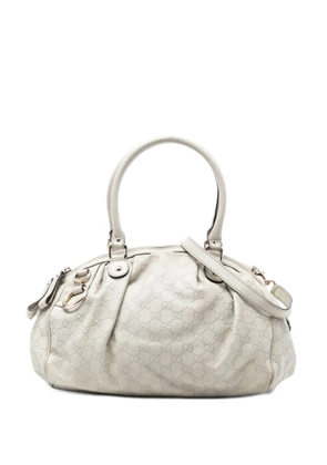 Gucci Pre-Owned 2016-2025 Guccissima Sukey satchel - White
