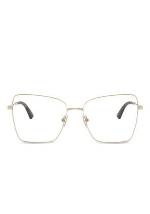 Jimmy Choo Eyewear geometric-frame glasses - Gold