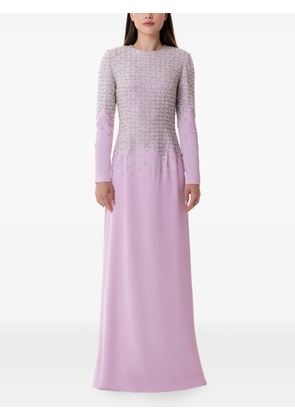 Dina Melwani crystal-embellished maxi dress - Pink