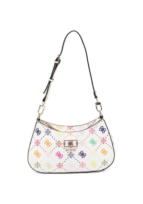 GUESS USA logo-plaque shoulder bag - White