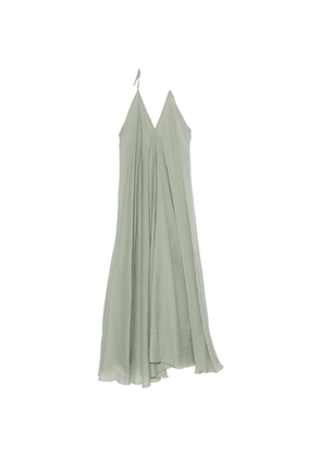 DIXIE halterneck V-neck maxi dress - Green