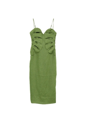FARM Rio Monstera Leaf maxi dress - Green