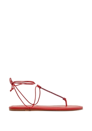 FARM Rio tie stone sandals - Red