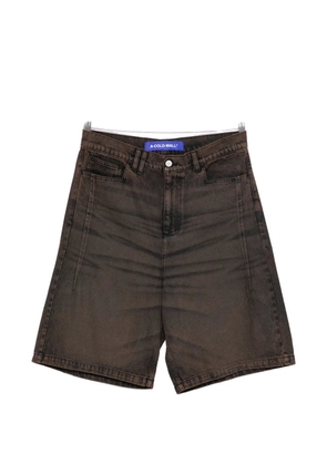 A-COLD-WALL* Cromer dyed panelled shorts - Brown