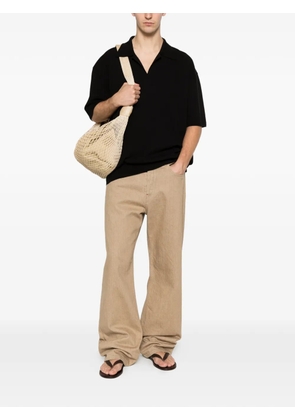 Uma Wang V-neck short-sleeve T-shirt - Black