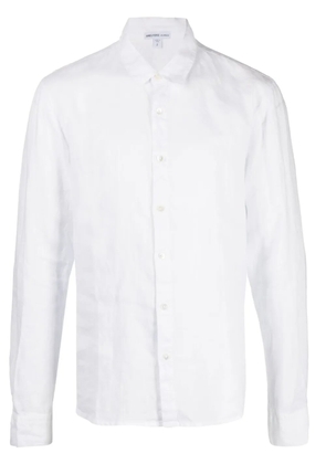 James Perse long-sleeved linen shirt - White