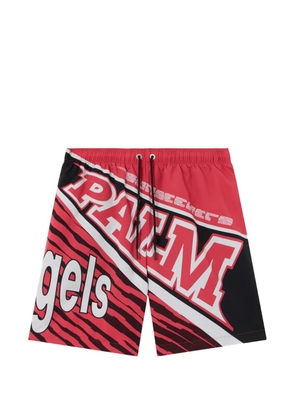 Palm Angels Racing graphic swimshorts - Red