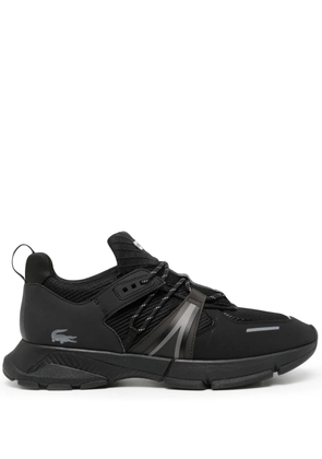 Lacoste panelled lace-up fastening sneakers - Black