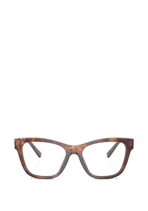 Dolce & Gabbana Eyewear logo rectangle glasses - Brown