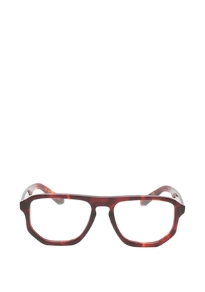 Lesca rectangle-frame glasses - Brown