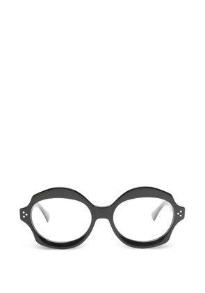 Lesca round-frame glasses - Black
