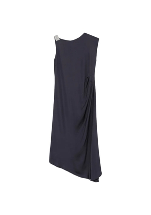 Peserico embellished draped dress - Blue