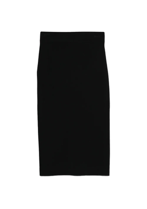 ALPHA STUDIO elastic-waistband midi skirt - Black