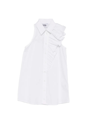ALPHA STUDIO ruffled shirt - White