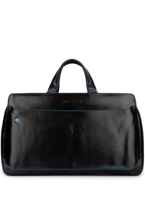 PIQUADRO leather duffle bag - Black