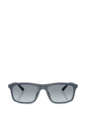 Emporio Armani matte rectangle sunglasses - Grey
