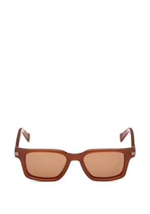 Zegna rectangle-frame sunglasses - Brown