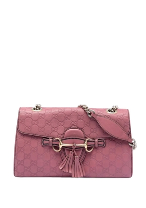 Gucci Pre-Owned 2016-2026 Medium Guccissima Emily shoulder bag - Pink