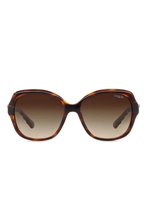 Vogue Eyewear striped dark havana sunglasses - Brown