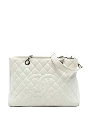 CHANEL Pre-Owned 2009-2010 Caviar Grand Shopping tote bag - White