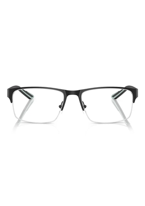 Armani Exchange half-rim design glasses - Black