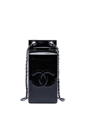 CHANEL Pre-Owned 2014-2015 Patent Milk Carton crossbody bag - Black