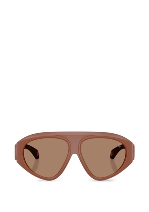 Moncler Eyewear Zyra navigator-frame sunglasses - Brown