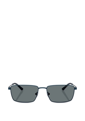 Emporio Armani rectangle frames sunglasses - Blue