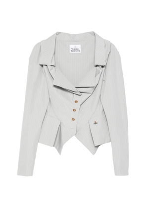 Vivienne Westwood pinstripe button blazer - Grey