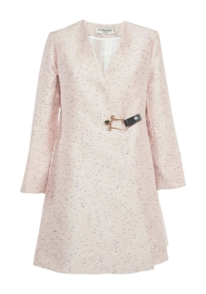 Balenciaga Pre-Owned buckle-fastening coat - Pink