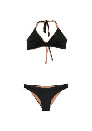 iu rita mennoia knotted bikini - Black