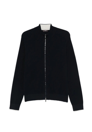 Peserico zip ribbed knitwear - Black