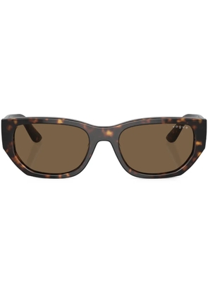 Vogue Eyewear tortoiseshell-effect rectangle-frame sunglasses - Brown