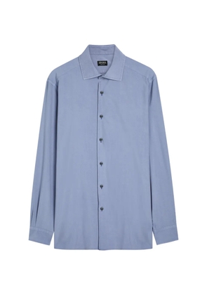 Zegna long-sleeve shirt - Blue