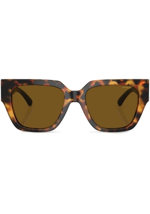 Versace Eyewear oversize-frame sunglasses - Green