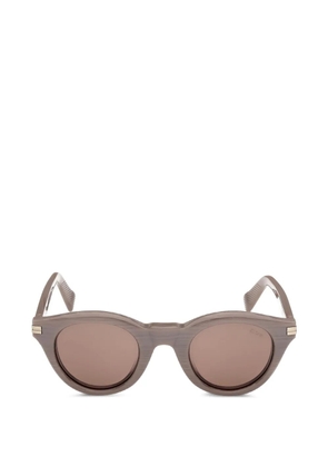 Zegna round-frame sunglasses - Brown