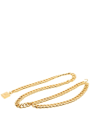 CHANEL Pre-Owned 1970-1980 Gold Plated Perfume Bottle Charm Chain belt